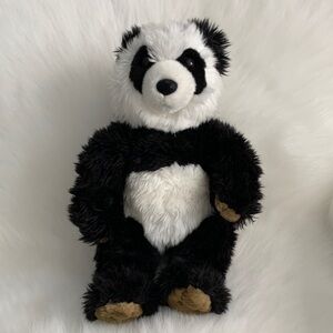 Build-A-Bear Panda with Black, White, and Brown Fur